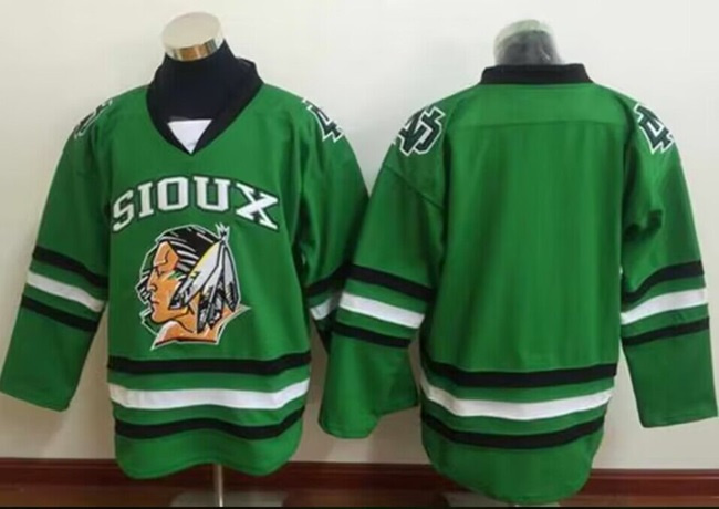 Toddlers North Dakota Fighting Sioux Blank Green Stitched Jersey